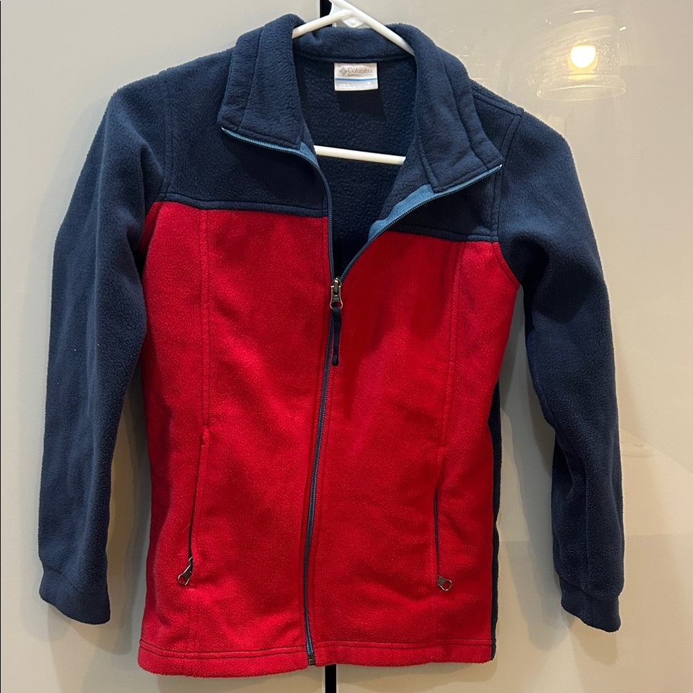 Kids Red and Blue Columbia Fleece Jacket